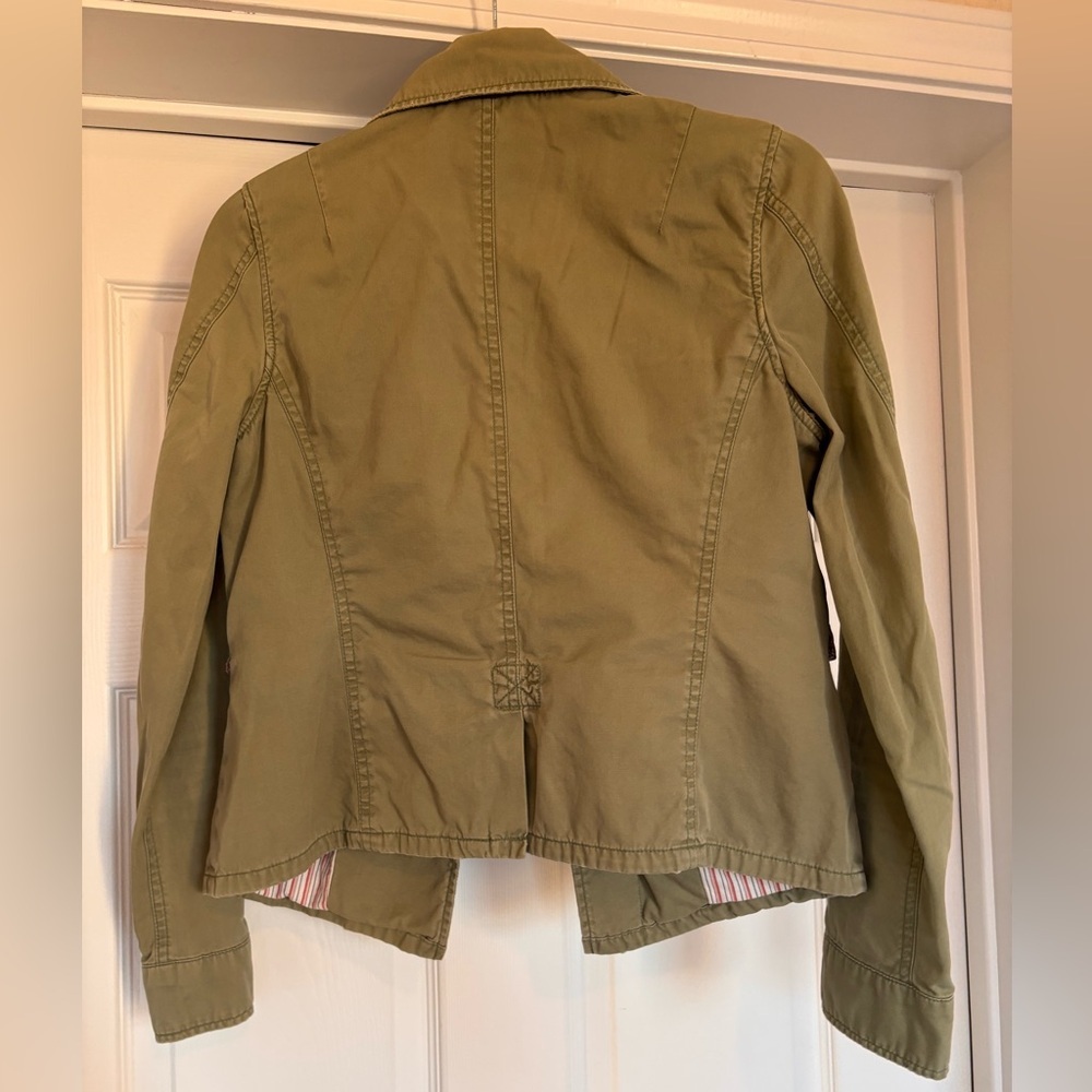 EUC American Eagle Outfitters Women's Olive Jacket - Picture 7 of 12